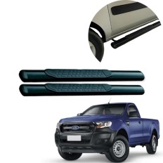 Estribo Oblongo Preto Ranger Cabine Simples 2013 até 2023 - CCF