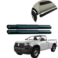 Estribo Oblongo Preto Amarok Cabine Simples 2010 até 2025 – CCF