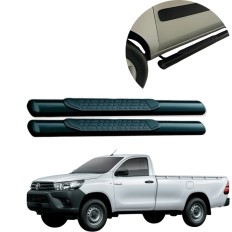 Estribo Oblongo Preto Hilux Cabine Simples 2016 até 2025 – CCF