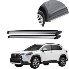Estribo Alumínio Slim Anodizado Corolla Cross 2021 até 2025 – CCF 
