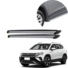 Estribo Alumínio Slim Anodizado Taos 2021 até 2025 – CCF 