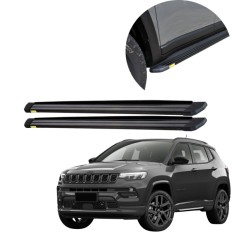 Estribo Alumínio Slim Preto Compass S 2022 até 2025 – CCF 