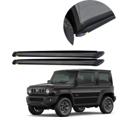Estribo Alumínio Slim Preto Jimny Sierra 2021 até 2025 – CCF 
