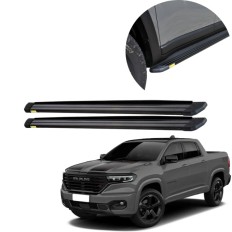 Estribo Alumínio Slim Preto Rampage 2023 até 2025 – CCF 
