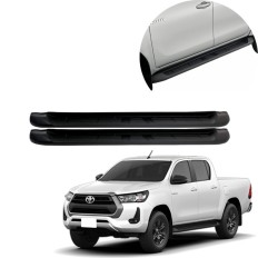 Estribo Modelo Original Plataforma Preto Hilux Cabine Dupla 2016 até 2025 - Bepo