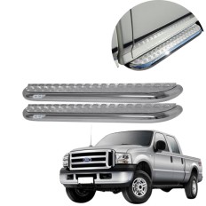 Estribo Plataforma Cromo (2,30m) F250 Cabine Dupla1998 até 2012 - CCF