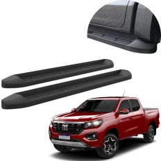 Estribo Injetado Preto Fiat Titano 2024 até 2025 C&K