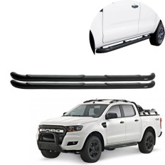 Estribo Tubular Preto Modelo Original Limited Ranger 2013 até 2025 Cabine Dupla - Bepo