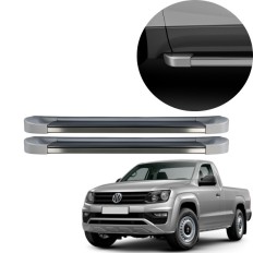 Estribo EVO Amarok Cabine Simples 2010 até 2025 Prata Reflex C&K