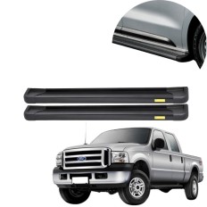 Estribo Alumínio Plataforma Preto F250 Cabine Dupla 1998 até 2012 (Sem Kit) – CCF