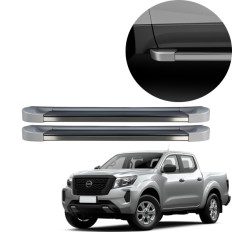 Estribo EVO Frontier Cabine Dupla 2017 até 2025 Prata Classic C&K