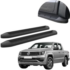 Estribo Injetado Preto Amarok Cabine Dupla 2010 até 2025 C&K
