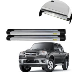Estribo Alumínio Plataforma Anodizado Ranger Cabine Dupla 1998 até 2012(Sem Kit) – CCF
