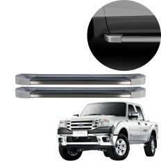 Estribo EVO Ranger Cabine Dupla 2000 até 2012 Prata Geada C&K