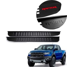 Estribo Steel Carbon Raptor Preto Ranger Cabine Dupla 2013 até 2025 C&K 