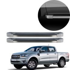 Estribo EVO Ranger Cabine Dupla 2013 até 2023 Prata Geada C&K
