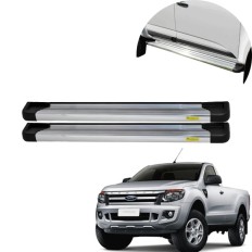 Estribo Alumínio Plataforma Anodizado Ranger Cabine Simples 2013 até 2023 (Sem Kit) – CCF