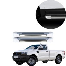 Estribo EVO Ranger Cabine Simples 2013 até 2023 Branco Artico C&K