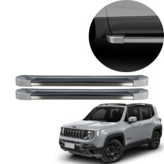 Estribo EVO Renegade 2015 até 2025 Prata Billet C&K