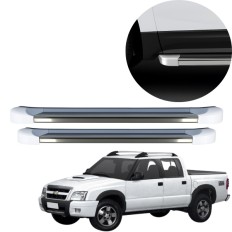 Estribo EVO S10 Cabine Dupla 1996 até 2011 Branco Malher C&K