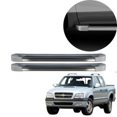 Estribo EVO S10 Cabine Dupla 1996 até 2011 Prata Polaris C&K