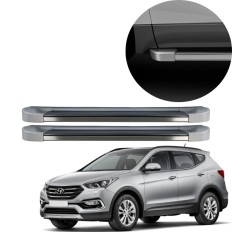 Estribo EVO Santa Fé 2013 até 2019 Prata Liquid Silver C&K
