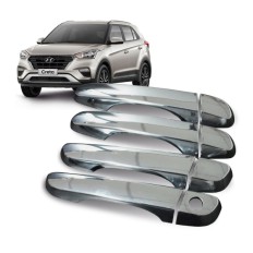 Capa Maçaneta Cromo Creta 17/21 4 Peças*