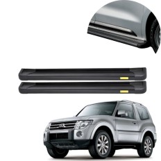 Estribo Alumínio Plataforma Preto Pajero Full 3 Portas 2008 até 2021 (Sem Kit) - CCF