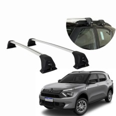 Rack de Alumínio Prata 60kg com Chave C3/Aircross 2023 até 2026 - Kiussi 