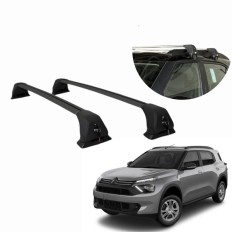 Rack de Alumínio Preto 60kg com Chave C3/Aircross 2023 até 2026 - Kiussi 