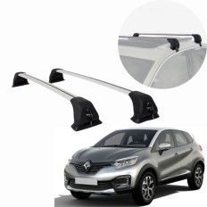 Rack de Alumínio Prata 60kg com Chave Captur 2017 até 2023 - Kiussi 