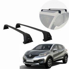 Rack de Alumínio Preto 60kg com Chave Captur 2017 até 2023 - Kiussi 