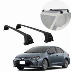 Rack de Alumínio Preto 60kg com chave Corolla 2020 até 2026 - Kiussi 