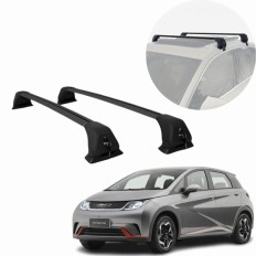 Rack de Alumínio Preto 60kg com chave BYD Dolphin 2023 até 2026 - Kiussi 