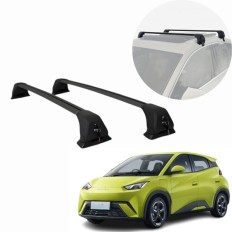 Rack de Alumínio Prata 60kg com chave BYD Dolphin Mini 2024 até 2026 - Kiussi 