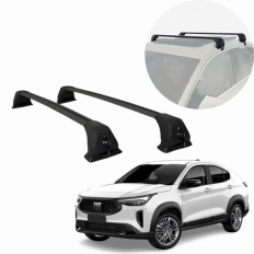 Rack de Alumínio Preto 60kg com chave Fastback 2022 até 2026 - Kiussi 