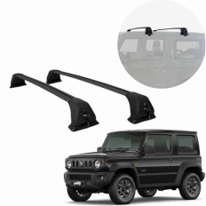Rack de Alumínio Preto 60kg com Chave Jimny Sierra 2020 até 2026 - Kiussi 