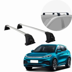 Rack de Alumínio Prata 60kg com chave BYD Yuan Plus/PRO 2022 até 2026 - Kiussi 