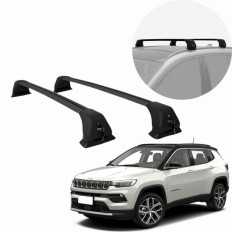 Rack de Alumínio Preto 60kg com chave Compass 2022 até 2026 - Kiussi 