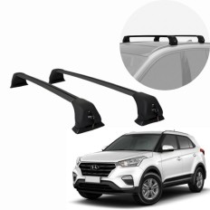 Rack de Alumínio Preto 60kg com chave Creta 2017 até 2021 - Kiussi 