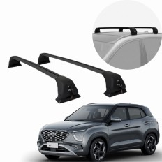 Rack de Alumínio Preto 45kg com chave Creta 2022 até 2026 - Kiussi 