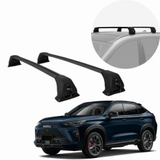 Rack de Alumínio Preto 60kg com chave Haval H6 2022 ATÉ 2026 - Kiussi 