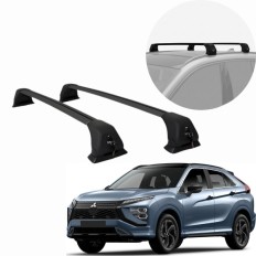 Rack de Alumínio Preto 60kg com chave Eclipse Cross 2018 até 2026 - Kiussi 
