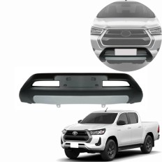 Bumper frontal (Preto/Prata) Hilux 2021 até 2026 - Dfender