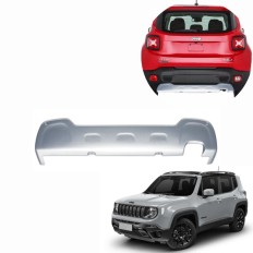 Aplique Traseiro (Prata) Jeep Renegade - Dfender