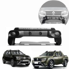 Bumper frontal (Preto/Prata) Duster e Oroch 2016 até 2019 - Dfender