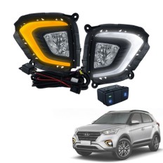 Farol Auxiliar Creta 2020 até 2022 DRL + Pisca (Mod Original) - ShockLight