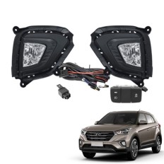 Farol Auxiliar Creta 2020 até 2022 (Mod Original com Moldura Preta) - ShockLight