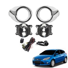 Farol Auxiliar Focus 2014 até 2016 (Moldura Cromada) - ShockLight