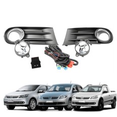 Farol Auxiliar Gol, Saveiro e Voyage 2009 até 2012 (Mod Original com Moldura Cromada) - ShockLight